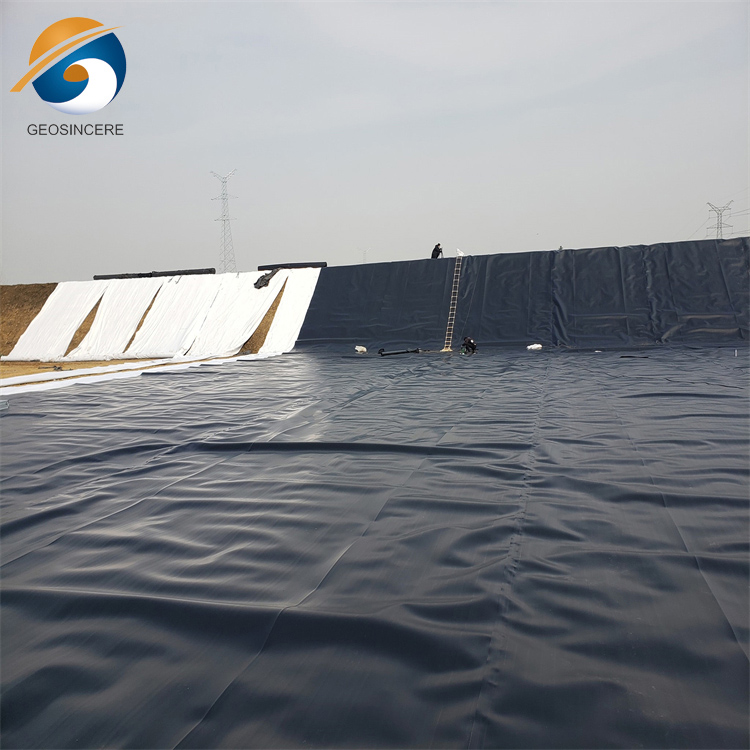 Кучное выщелачивание HDPE геомембрана горнодобывающая подкладка Кучное выщелачивание HDPE геомембрана горнодобывающая подкладка