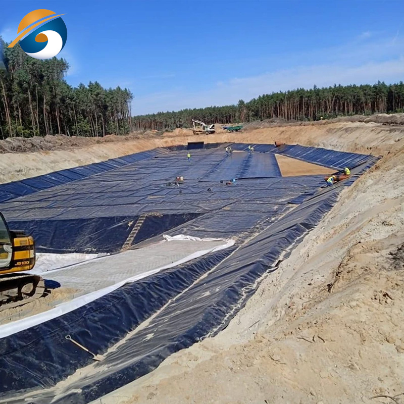 Влагостойкая 1 мм HDPE геомембрана для горнодобывающего пруда