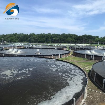 Круглый аквакультурный резервуар HDPE Геомембрана