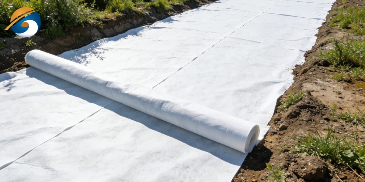 Высокопрочный геотекстильный материал для укрепления грунта