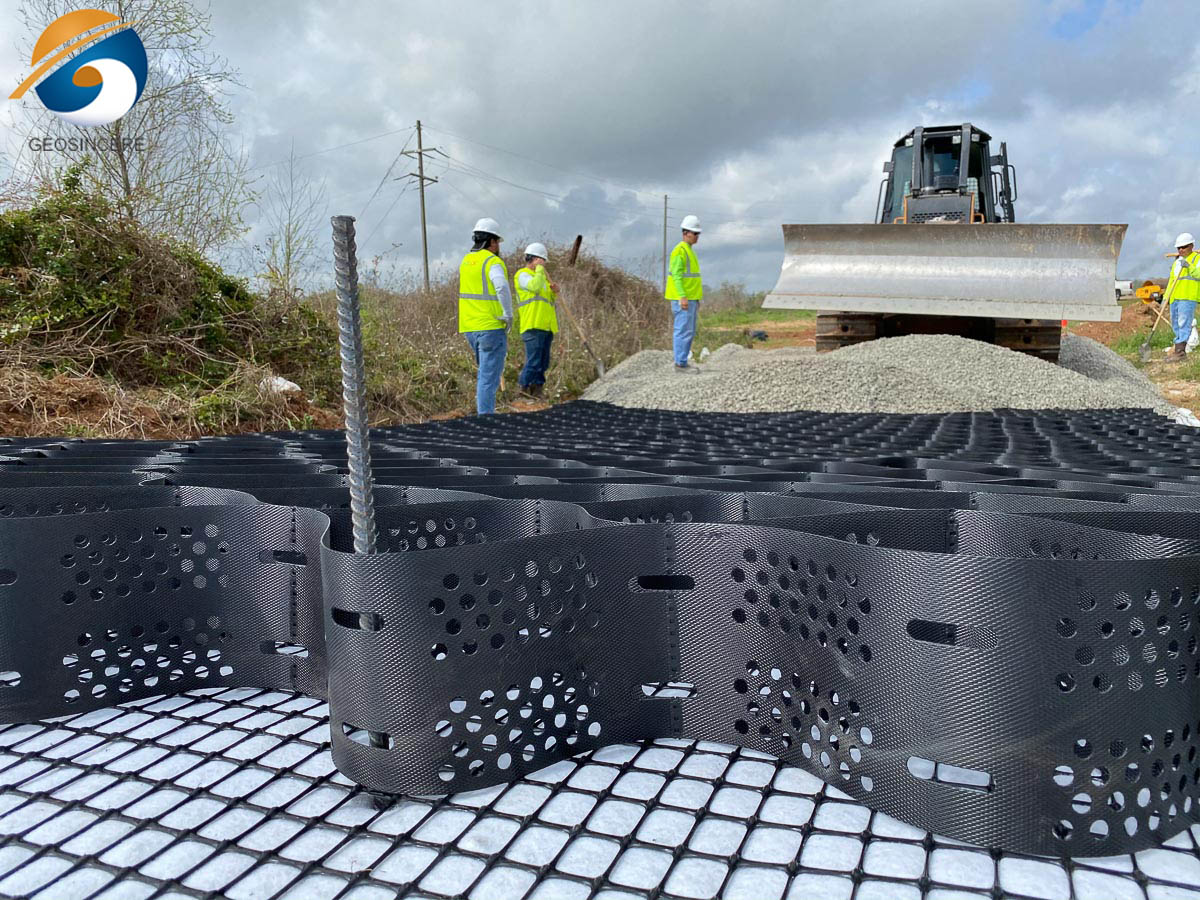 Подъездная дорожка из пластиковой HDPE Геоячейка Подъездная дорожка из пластиковой HDPE Геоячейка