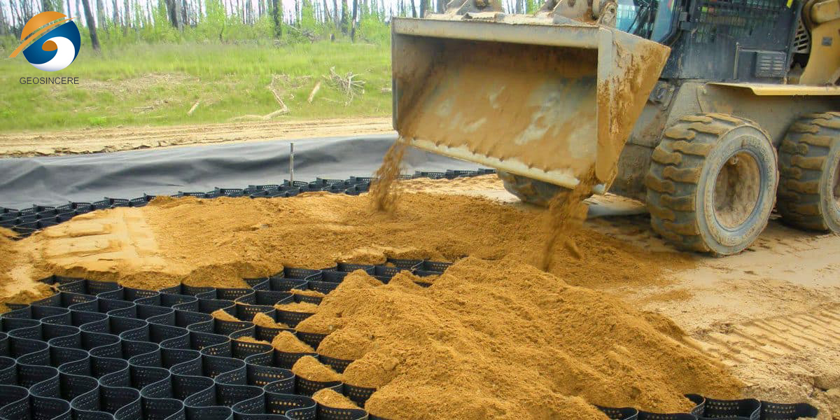 Контроль эрозии HDPE Геоячейка Материал для дорог Контроль эрозии HDPE Геоячейка Материал для дорог