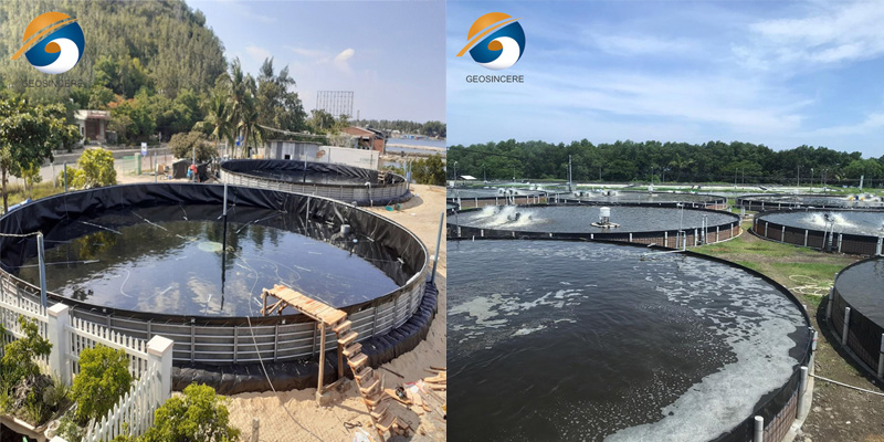 Геомембрана HDPE Прокладка пруда 500 микрон Геомембрана HDPE Прокладка пруда 500 микрон