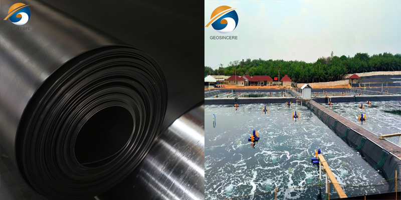 500 микрон HDPE геомембрана подкладка для пруда для рыб 500 микрон HDPE геомембрана подкладка для пруда для рыб