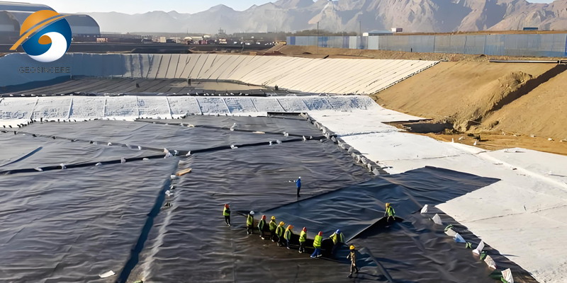 40 мил HDPE качественная геомембрана для прудов 40 мил HDPE качественная геомембрана для прудов