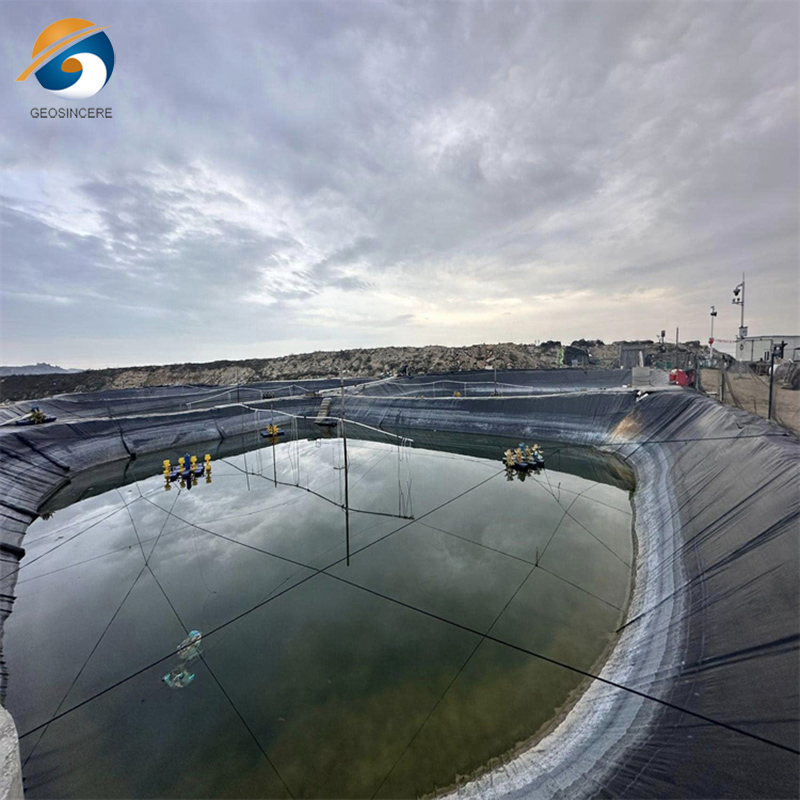 Круглый аквакультурный резервуар HDPE Геомембрана Круглый аквакультурный резервуар HDPE Геомембрана